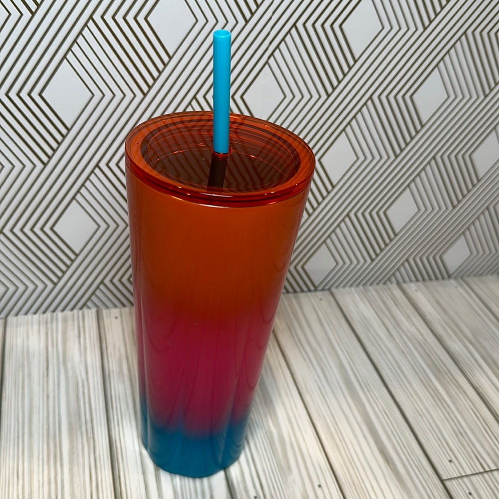 Starbucks 2023 Ombre Gradient Sunset Cold Cup 24oz Stainless Steel Tumbler